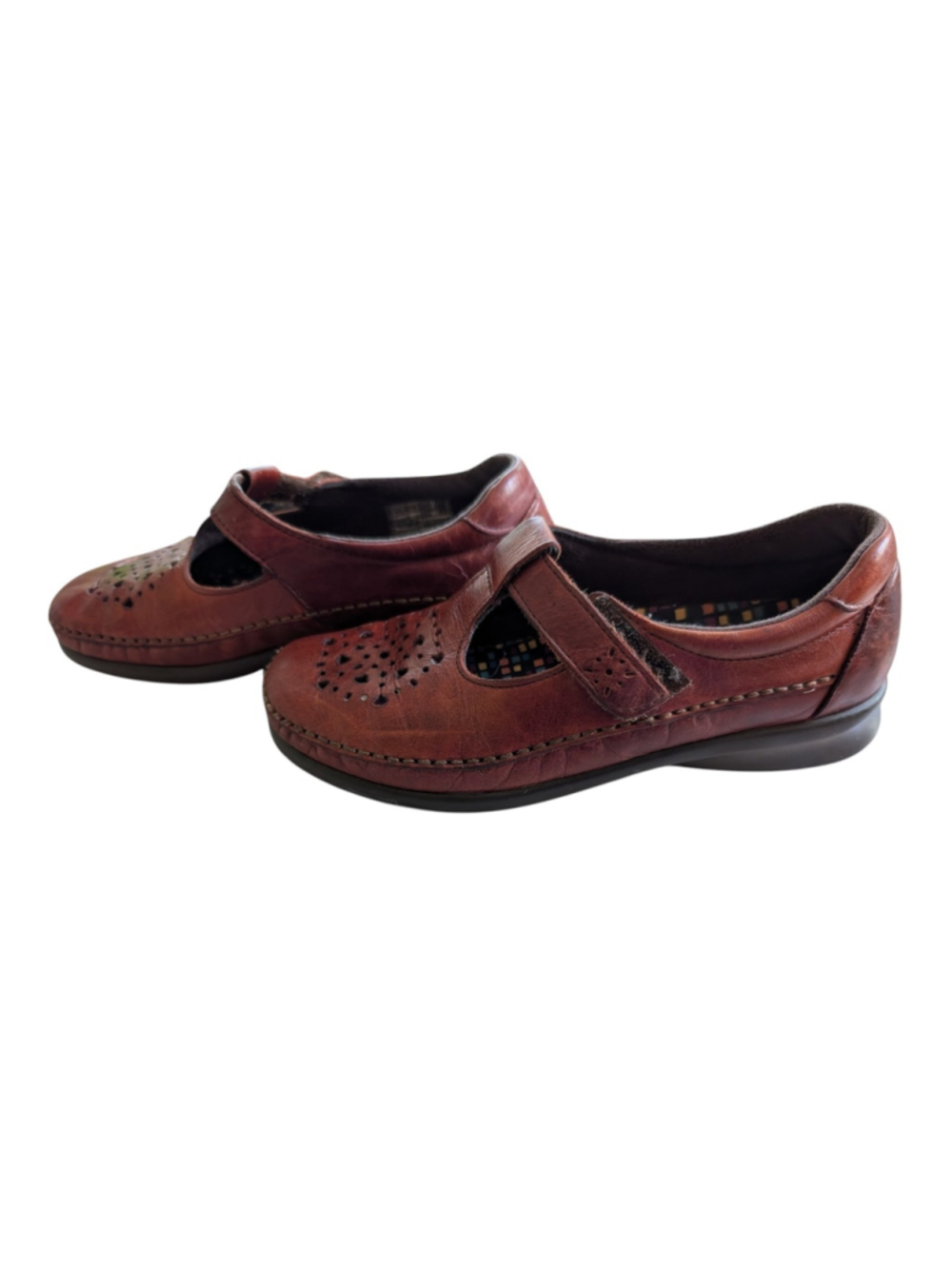 SAS Willow Mary Jane Loafer Women’s 7W Walnut Orthopedic Classic Leather
